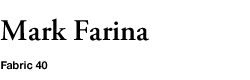 Mark Farina - Fabric 40