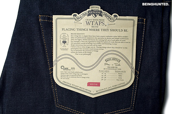 WTAPS LAMF - Raw Denim