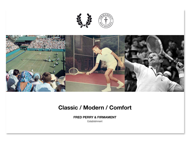 Fred Perry x Firmament 1934 Blank Canvas Project Mood